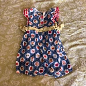 Matilda Jane Blue and Red Kids Romper
